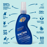 KINeSYS Performance Sunscreen SPF 30 Mango Scent Spray Sunscreen, Mango Scent (SPF 30), 4 Fl Oz