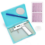KKmoon Stainless Steel Ears Piercing Tool Kit with 49 Pairs Ear Studs,Professional Painless Ear,Nose Piercing Machine