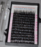 Alluring 100% Real Siberian Mink Fur Mixed Size C Curl .15 X 9, 11, 13, 15mm Eyelash Extensions