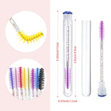 110 Pieces Lash Wand Tubes Set Includes 30 Reusable Diamond Empty Eyelash Brush Tube and 80 Crystal Disposable Mascara Wand Eyelash Brushes Eyebrow Applicator for Women Girls Makeup (Assorted Pattern)