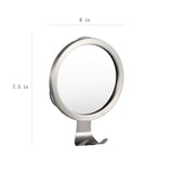 Ettori Fog-Free Shower Mirror Bathroom Fogless Shaving Bathtub Power Lock Suction