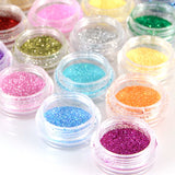 Anladia 30 Colors Eyeshadow Makeup Nail Art Pigment Glitter Dust Powder Set