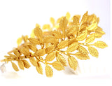 Greek Roman Goddess Gold Leaf Crown Headpiece – Bridal Wedding Headband