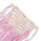 7Pcs 16 Clips Curly Straight Clip in Hair Extension Full Head Synthetic Hair Extension