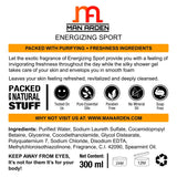Man Arden Energizing Sport Shower Gel - Spearmint Oil Body Wash, 300 ml / 10 fl oz