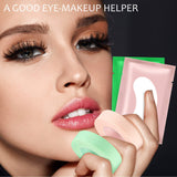 10 Rolls Eyelash Extension Eye Tape and 50 Pairs Eyelash Lash Extension Patches, Adhesive Eyelash Tape Green Pink Lash Tape Eyelashes Grafting Breathable Patch Under Eye Gel Pads for Lash Extension