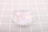 10 Pcs Holo White Bottom Transparent Eyelash Cases
