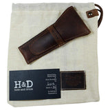 Hide & Drink, Leather Safety Razor Case, Shaving Accessories, Personal Care Essentials, Handmade Includes 101 Year Warranty :: Bourbon Brown