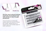 Ardell False Eyelashes Double Up Individuals Knotted Short Black 4 Pack