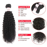 Brazilian Kinky Curly Virgin Hair 1 Bundle 100% Unprocessed Brazilian Curly Human Hair Weft 100g Natural Black (18, 1 Bundle)