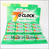 100 7 O'clock Super Stainless Double Edge Safety Razor Blades