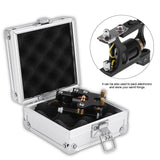 Tattoo Kit Carrying Bag Box Storage Case, Rotekt Tattoo Machine Gun Organizer Holder Aluminum Travel Storage Electronics Packing Box with Lock Silver for Tattoo Supplies