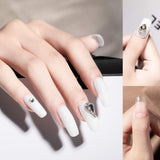 Polygel Nail Kit with LED Lamp, Slip Solution and Glitter, Clear, Black, White Polygel Kit - Polygel Nail All-in-One Manicure Kit