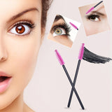 1000 PCS Disposable Eyelash Mascara Brushes Wands Applicator Makeup Brush Tool Kits,Pink