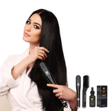 Beard Straightener with Beard E-Book and Beard Oil Hair Straightener Brush Beard Straightening Comb Gifts for Him Gifts for Men and Women