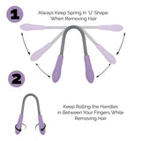 Facial Hair Removal for Women - Twist and Roll Stainless Steel Spring Tweezer Threading Tool Gently Removes Mens Womens Girls Facial Hairs on Upper Lip Chin Cheeks Neck Forehead. Colors Will Vary.