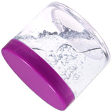 Beauticom 4 oz. (120g /120ML) (Quantity: 6 Packs) Thick Wall Round Leak Proof Clear Acrylic Jars with PURPLE Lids for Beauty, Cream, Cosmetics, Salves, Scrubs