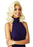 Sensationnel 100% Premium Fiber Synthetic Hair Empress Edge Curved Part Lace Front Wig - KRISTEN (613 [Platinum Blonde])