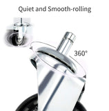 Salon Trolley Cart Chair Caster Wheels (Set Of 4), Hair-free Rolling Casters for Stool Chair, Hair Stylist Color Table Tray, Spa Beauty Furniture Equipment