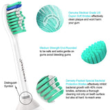 Toptheway Replacement Brush Heads Compatible with Sonicare E-Series Toothbrush HX7022/66, Essence, Xtreme, Elite, Advance and CleanCare Screw-On Handles, 6 Pack …