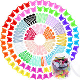 Selizo 80 Pcs Hair Clips Barrettes with 100 Pcs Small Butterfly Hair Clips for Girls Women Hair Accessories