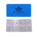 PUEEN Nail Art Stamping LOVE BOX II 02-4 Lover Collection Plates - 125x65mm Unique Nailart Polish Stamping Manicure Image Plate Accessories Kit BH000665