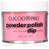 Cuccio Pro Powder Polish Dip - Watermelon Pink W/Gold Mica - Nail Lacquer for Manicures & Pedicures, Easy & Fast Application/Removal - No LED/UV Light - Non-Toxic, Odorless, Highly Pigmented - 2 oz