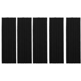 Charlotte 30Pcs Thin Elastic Headbands Sweatband for Men and Women No Metal Ouchless Hair Flat Narrow Headwrap (Standard 10 mm, Black)
