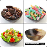 Handicrafts Home Ox Horn Shave Bowl Lathering Up Shaving Soap Cup Bowls Mug Palm Dish Real Handmade (5 Inches)