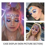 Set of 16 Face Crystal Sticker Suit Breast Body Nipple Makeup Glitter Gems Rhinestone Acrylic Eye Beauty Nails Mermaid Jewels Temporary Tattoos Self-Adhesive Festival Rave Carnival Party (Pattern4)…