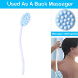 Long Handled Shower Brush, Bath Massaging Tool, Body Back Leg Massage Beads Bath Brush Scrub Shower Massager