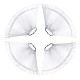 200 PCS Nail Art Transparent Practice Display Stick 4 Set Fan-Shaped Nail Polish Color Board Card for Home Salon Practice Tool