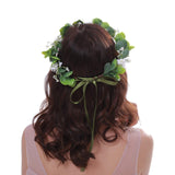 Christmas Wedding Flower Crown Boho Bridal Flower Wreath Babies Breath Hair Crown Headpiece