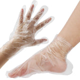 200 Pcs Paraffin Wax Bath Liners Hands & Feet - Plastic Hand Foot Covers Disposable Therapy Bags, Spa Pedicure Accessories for Women Men with Stickers…