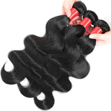 Lizourey Hair Brazilian Virgin Remy Hair Body Wave Hair One Bundle 14inch 100% Unprocessed Virgin Human Hair Extension Weave Natural Black Can be Dyed and Bleached