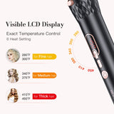 BESTOPE 3 Barrel Hair Waver Curling Iron 4 in 1 Hair Crimper Wand Set with LED Temp Control, 1 inch Ceramic Tourmaline Triple Barrels, Instant Heat Up and Glove & 2 Hair Clips