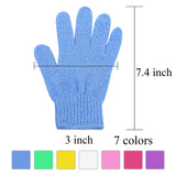 URATOT 15 Pairs Exfoliating Gloves Double Sided Deep Clean Dead Skin and Improves Blood Circulation Bath Gloves
