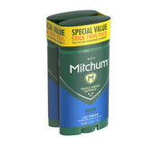 Mitchum Antiperspirant & Deodorant For Men - Invisible Solid - Ice Fresh - Net Wt. 2.7 OZ (76 g) Per Stick - Twin Pack - Pack of 2 Twin Packs