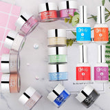 Dip Powder 12 Shimmer Colors Kit with Dipping Liquid Set for Manicure Nail Arts GPL02