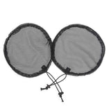 6pcs Black Ponytail Net Wig Caps For Making Guleless Hairnet Hair Wig Making Tools Bun Maker Hair Net For Women (L/Round(6Pcs))