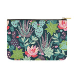 Artsadd Unique Debora Customize Carry-All Pouch with Zippered Cosmetic Cases Makeup Bag Travel Gear for Seamless Pattern with Succulents and Cactuses
