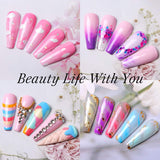 Makartt Gel Nail Polish, 22PCS Pastel Neon Gel Pink Blue Yellow Green Purple Red Colors Gel Set with Base Coat Top Coat, 24 Bottles 8ML Soak Off Gel Polish Starter Kit for Home Use