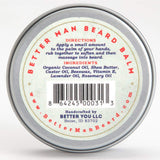 Better Man Beard Balm - 2 oz All-Natural Moisturizing Balm with Therapeutic Grade Essential Oils & 100% Natural Formula - Balm-01