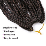 8 Packs Goddess Box Braids Crochet Hair for Black Women 12 inch Crochet Box Braids with Curly Ends 3X Box Braid Crochet Hair Extensions (8Pcs, T30)