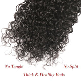 Brazilian Kinky Curly Virgin Hair 1 Bundle 100% Unprocessed Brazilian Curly Human Hair Weft 100g Natural Black (18, 1 Bundle)