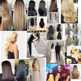 Real Hair Extensions Clip in Human Hair 18 Inch Dark Brown Silk Soft Remy Clip in Straight Hair Human Hair 70G 7 Pieces/Pack for Women (18inch,#2)