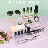 Nail Polish Organizer, Umirokin 6 Tiers Acrylic Organizer Storage Case Display Rack Holders for Ink Nail Polish Essential Oil Cosmetic Dropper Bottle（54-90 Bottles）
