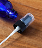 2 oz Cobalt Blue Glass Boston Round Treatment Pump Bottle (10 Pack) + Funnel