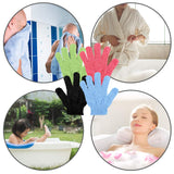 Duufin 14 Pairs Exfoliating Gloves Shower Glove Exfoliator Bath Gloves Body Wash Mitt Scrubbing Glove for Shower, Spa, Massage, Body Scrub, Dead Skin Cell Remover