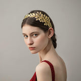 Greek Roman Goddess Gold Leaf Crown Headpiece – Bridal Wedding Headband
